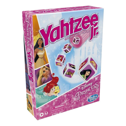 Hasbro Gaming Yahtzee Jr. Disney Princess Edition Dice Game | Kids Counting & Matching Games for Preschoolers | 2-4 Players for Girls & Boys | Ages 4+ (Amazon Exclusive)