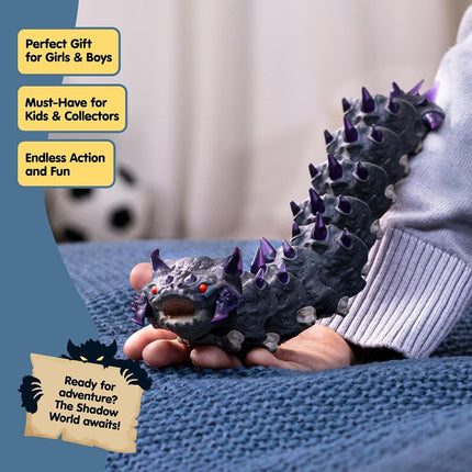 Schleich Eldrador - Shadow Worm Toy Figurine - Kids Ages 7+ | 70830