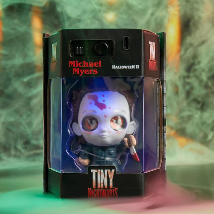 Tiny Nightmares 3-inch Black Light Edition Collectible Michael Myers Figure, Amazon Exclusive, Toy for Fans, Teenagers, Adults. Boys, Girls, Ages 14 and Up by Just Play
