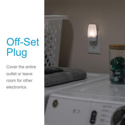 GE LED Night Light, Plug-in, Dusk to Dawn Sensor, Warm White, Ambient Lighting, Ideal Nightlight for Kids, Adults, Bedroom, Bathroom, Nursery, Hallway, Kitchen, 46478, 8 Pack