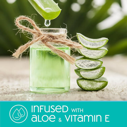 Nice 'N Clean Moist Flushable Wipes | Infused Aloe & Vitamin E | 42 Wipes (Pack of 8), White