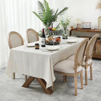 Chassic 60 x 104 inches Farmhouse Style Linen tabl
