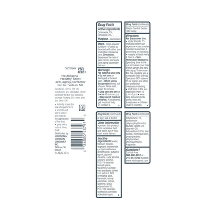 NEUTROGENA - Perfeccionador Antienvejecimiento Healthy Skin SPF 20 de tono bronceado a medio - 1 fl. oz. (30 ml)