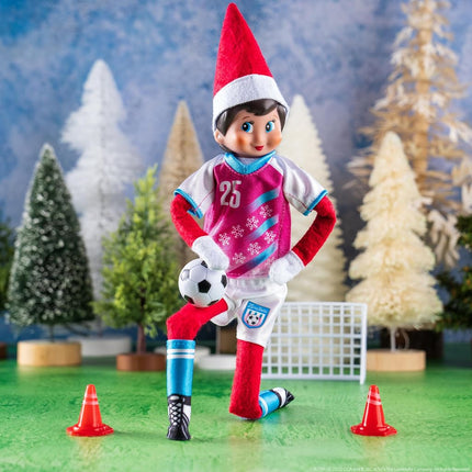 The Elf on the Shelf Polar Props North Pole Pitch Kit - 11-in-1 Elf Props and Accessories for Easy Sporty Football Elf Scenes - Scout Elf Not Included