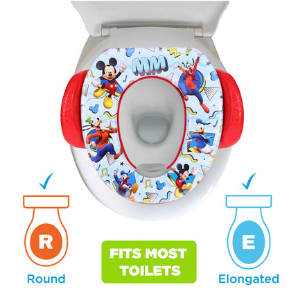 Disney Mickey Mouse Hey Mickey Asiento reductor acolchado para inodoro