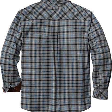 Legendary Whitetails Mens Legendary Flannel Shirt, Iceberg Lake Plaid, 3XL Big