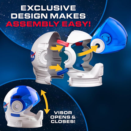 NASA Astronaut Helmet Halloween Costume Accessory for Kids Dress Up Play