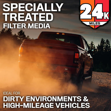 Filtre à air moteur K&N : Filtre à air de remplacement à durée de vie prolongée de 38 624 km : Compatible avec le camion Chevy/GMC 2019 (Silverado 1500, Sierra 1500), KNX-5083