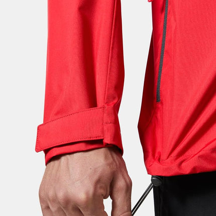 Helly Hansen Men's Crew Jacket, Red 2.0, XL