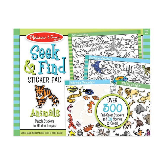 Melissa & Doug Seek And Find Sticker Pad � Animals (400+ Stickers, 14 Scenes To Color) [Kitchen] [Apr 29, 2020] Melissa & Doug