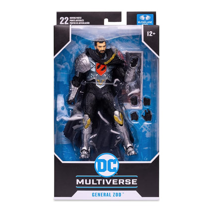 McFarlane Toys, DC Multiverse General Zod 7-inch Action Figure with 22 Moving Parts, Collectible DC Superman Figure with Unique Collector Character Card – Ages 12+