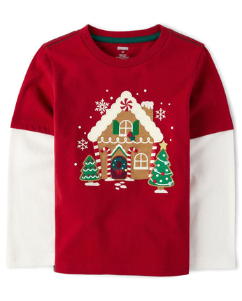 Gymboree Boys and Toddler Embroidered Graphic Long