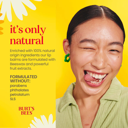 Burt's Bees Gift Set for Lip & Body, Vanilla Bean Lip Balm & Mini Milk & Honey Body Lotion, Hive Favorite Limited Edition