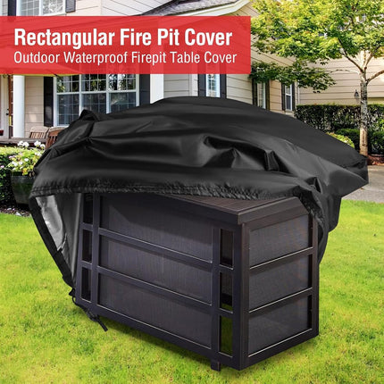 Youlvy Rectangular Fire Pit Cover for Firepit Table, 32 x 20 x 16 Inch