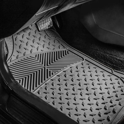 FH Group F11307GRAY-3ROW Gray- 3 Row F11307GRAY Trim to Fit Weather SUV Floor Mats
