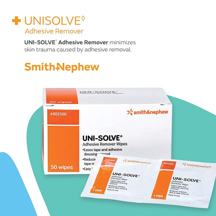 Uni-Solve Adhesive Remover Wipes 50 Pieces