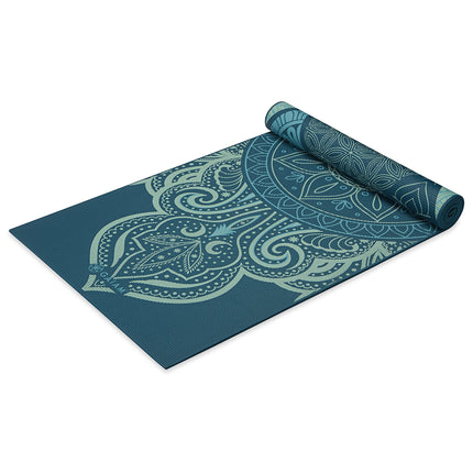 Gaiam Yoga Mat Premium Print Reversible Extra Thic