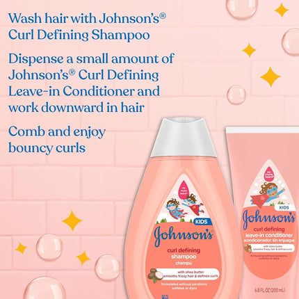 Johnson's Baby Curl-defining Tear-free Kids' Shampoo With Shea Butter, 13.6 fl. oz.