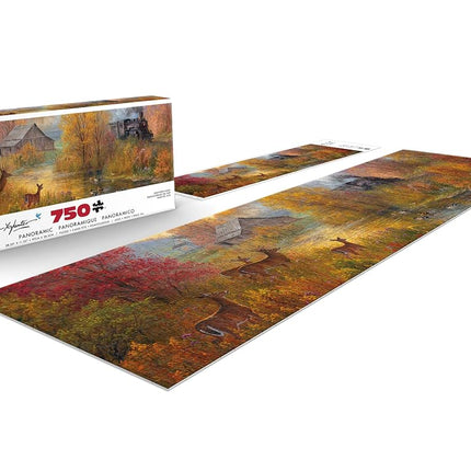 Buffalo Games - Panoramic Series - Abraham Hunter - Southern Rails - 750 Piece Jigsaw Puzzle for Adults - Challenging Puzzle Perfect for Game Nights - Finished Size is 38.25 x 11.25