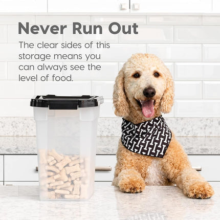 IRIS USA, Inc. 12.75 Quart Airtight Pet Food Container, Gray (500085)
