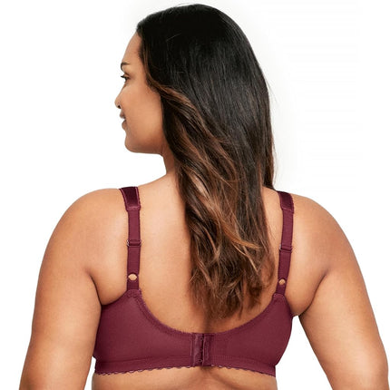 Glamorise MagicLift Original Support Wirefree Bra 1000 (Women's & Women's Plus) Burgundy