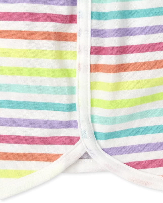 The Children's Place 5 Pack Girls Dolphin Shorts, Pink/Purple/Lime/Stripe/Print - 5 Pack, X-Large