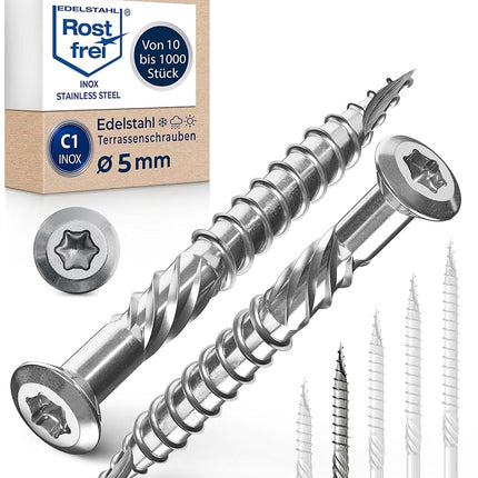 NietFullThings Decking Screws Stainless Steel C1 W