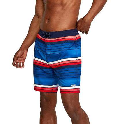 Speedo Bañador de Hombre tipo Bóxer a la Rodilla Bondi de Rayas