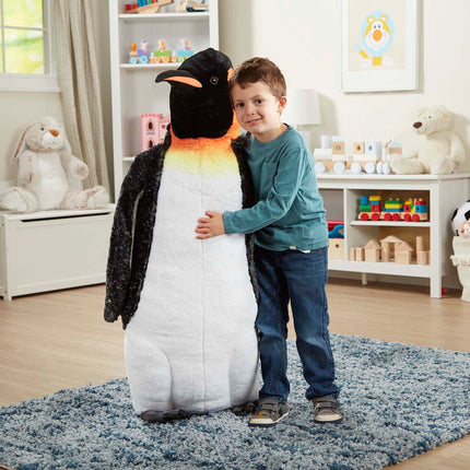 Melissa & Doug Peluche de pingüino emperador gigante (realista, 1 metro de altura), varios