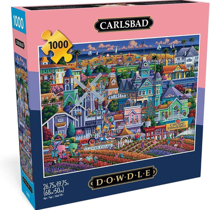 Buffalo Games - Dowdle - Carlsbad - 1000 Piece Jigsaw Puzzle for Adults Challenging Puzzle Perfect for Game Nights - Finished Puzzle Size is 26.75 x 19.75