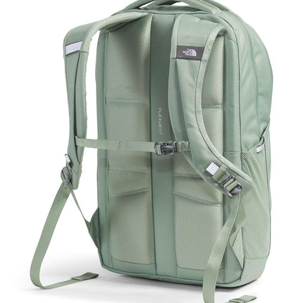 THE NORTH FACE Women's Vault Everyday Laptop Backpack | Water Repellent Commuter Travel Bag, Spacious Main Compartment, Slate Moss/White Dune, One Size, Vault Everyday Laptop Backpack | Commuter