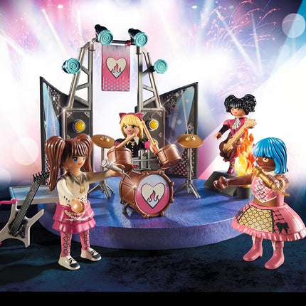 Playmobil 71042 Music Band Promo Pack, music, band practice, Figure set, Fun Imaginative Role-Play, PlaySets Suitable for Children Ages 4+