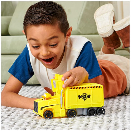 Pat' Patrouille, Les Super Chiots Au Grand Camion, Véhicule de Luxe Transformable de Ruben avec Figurine, Jouets pour Enfants à partir de 3 Ans