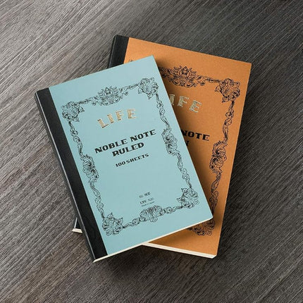 Life Stationery Japanese Paper Ruled Noble Note Notebook, Light Blue, B5 Size