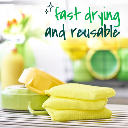 Scotch-Brite Dobie Cleaning Pads, Ideal for Dishwashing, Kitchen, Bathroom and More, Scours Without Scratching, 24 Pads
