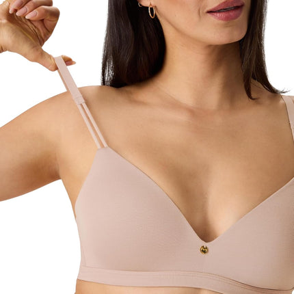 Maidenform Women's, Everyday Luxe T-Shirt, Wireless Convertible Bra, Evening Blush, 38D