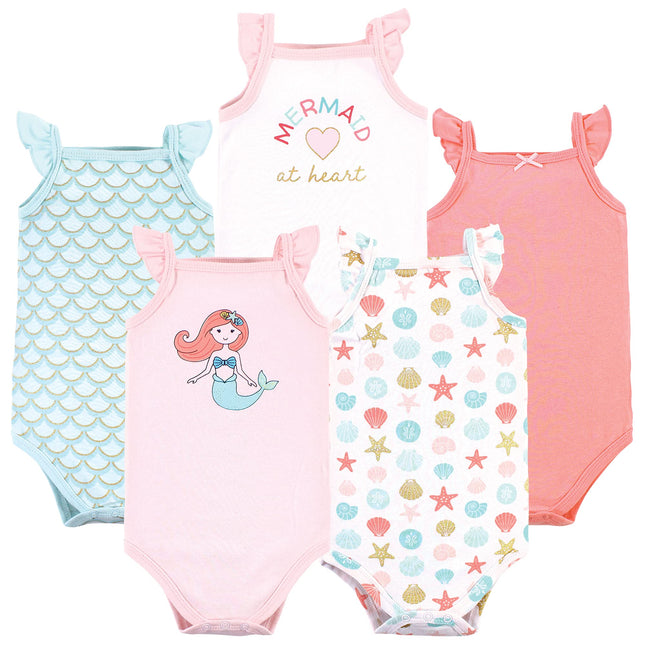 Hudson Baby Unisex Baby Cotton Sleeveless Bodysuit