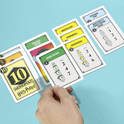 Monopoly Deal: HARRY POTTER Card Game | Family Games for Kids and Adults | Ages 8 and Up | 2 to 5 Players | 15 mins. | Travel Size