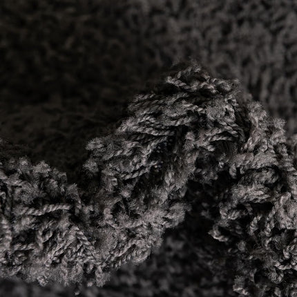 Unique Loom Solo Solid Shag Collection Area Rug- Modern Plush Rug Lush & Soft (4' 0 x 6' 0 Rectangular, Graphite Gray)