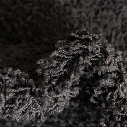 Unique Loom Solo Solid Shag Collection Area Rug- Modern Plush Rug Lush & Soft (4' 0 x 6' 0 Rectangular, Graphite Gray)
