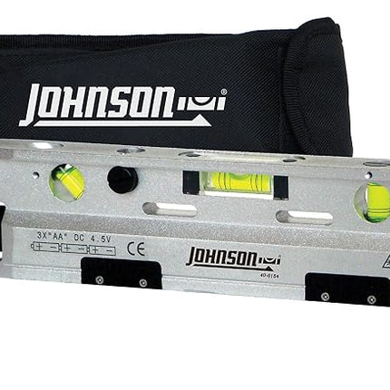 Johnson Level & Tool 40-6184 Magnetic Torpedo Laser Level, Silver & Black, 1 Laser Level