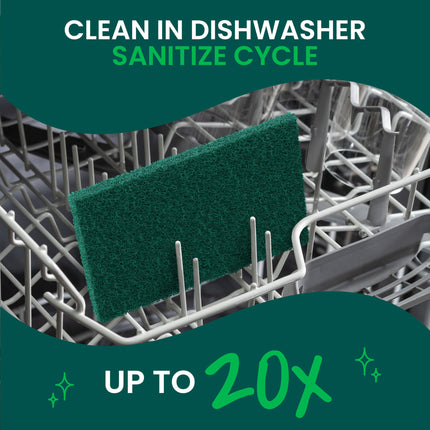 Scotch-Brite Heavy Duty, Scouring Kitchen and Dish, Cast Iron, Green, 30 Pads