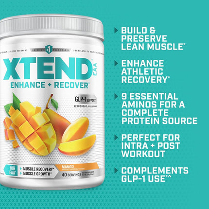 Xtend Essential Amino Acids Mango Flavoured Powder, 40 Servings