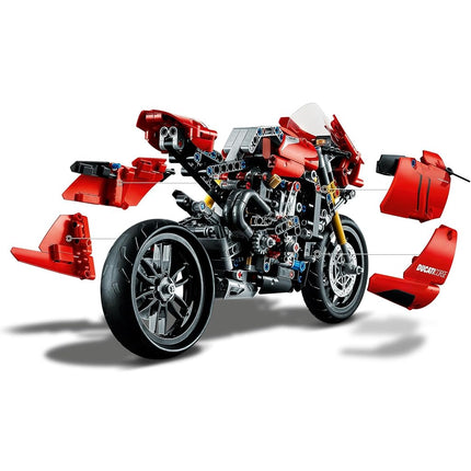 LEGO Technic Ducati Panigale V4 R 42107 Motorcycle Toy Building Kit (646 pieces), Build A Model Motorcycle, Featuring Gearbox and Suspension