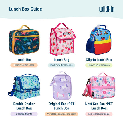 Wildkin Kids ECO rPET Insulated Lunch Box – Keeps Food Hot or Cold, Easy-Clean Lining, Mesh Pockets & BPA-Free – Boys & Girls, Ideal for School, Travel & Daycare – Ballerina
