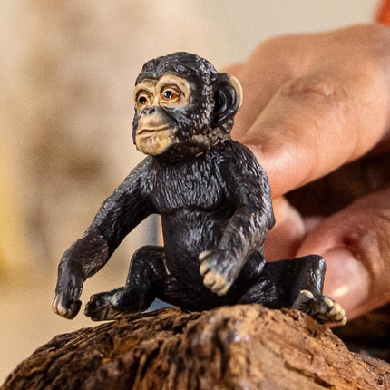 Schleich Wild Life - Chimpanzee Cub Toy Figurine - Kids Ages 3+ | 14884