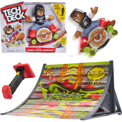 Tech Deck Shred N' Blast Motorized Finger Skateboa