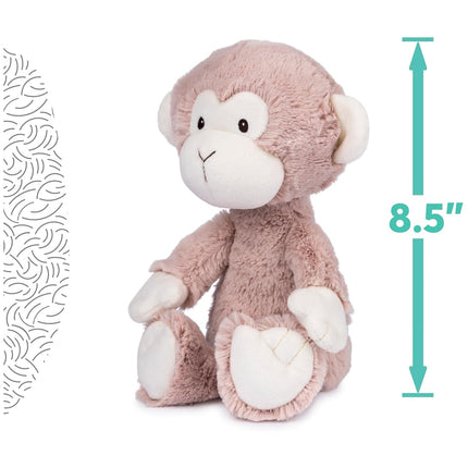 Baby GUND Lil’ Luvs Collection, Micah Monkey Premium Plush Stuffed Animal for Babies, Brown/Cream, 12”