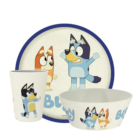Zak Designs Bluey, Bingo Kids Dinnerware Plate, Bo