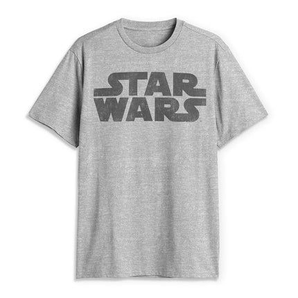 Star Wars Men's Simplest Logo Graphic Tee Shirt, A